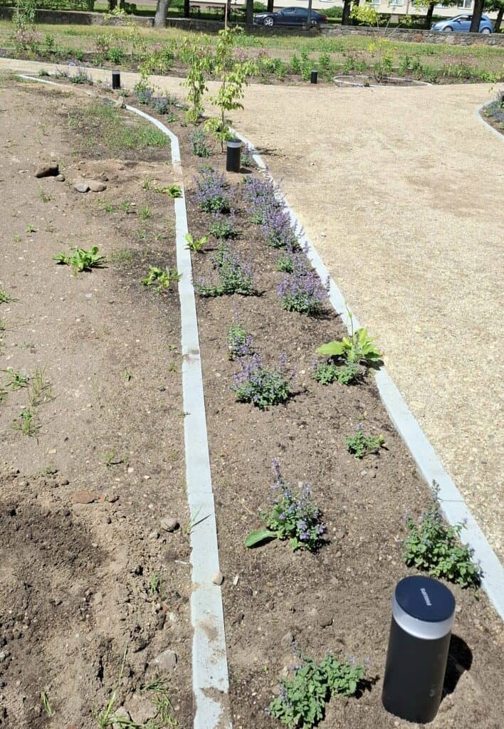 Lauko tako bei gėlynų apšvietimas