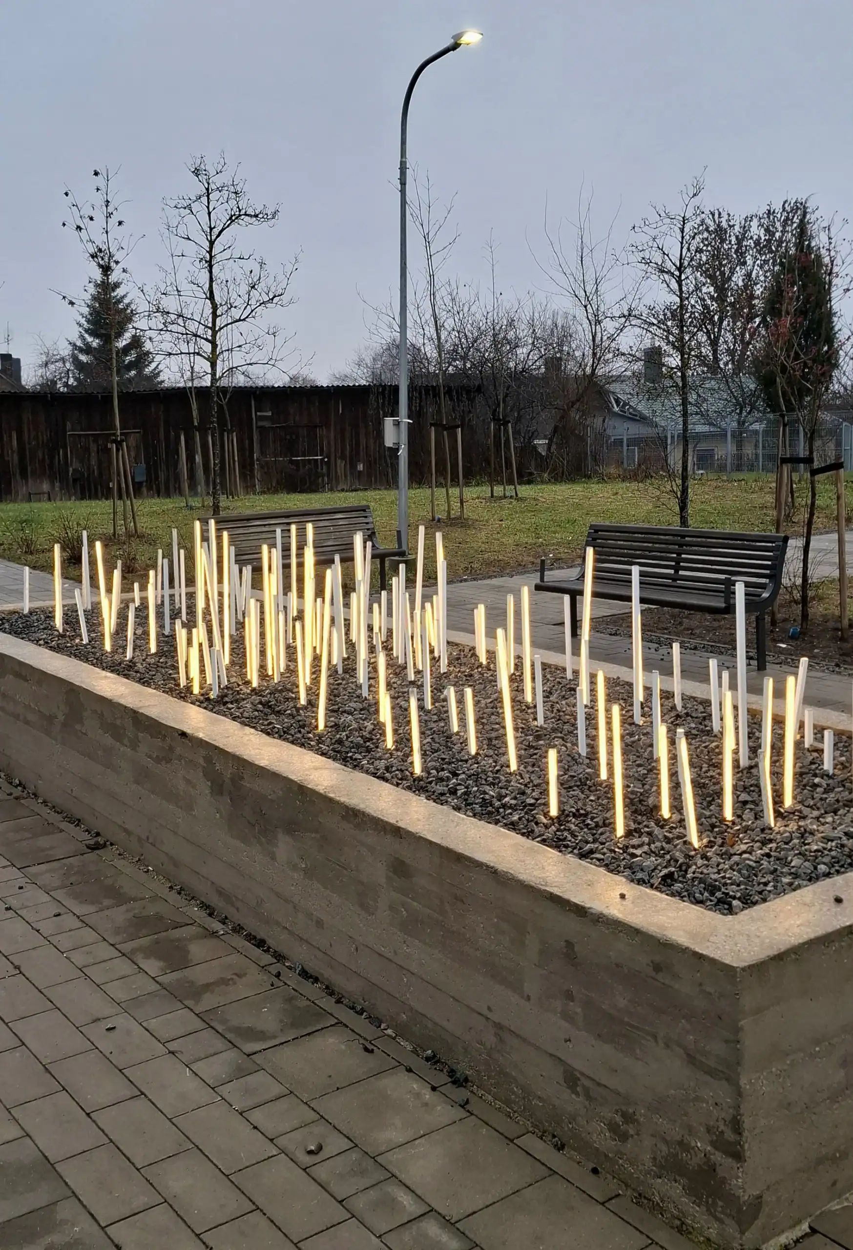 Apšvietimo darbai objekte